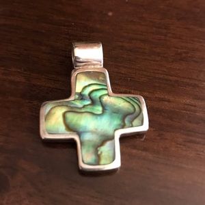 Abalone Cross Pendant